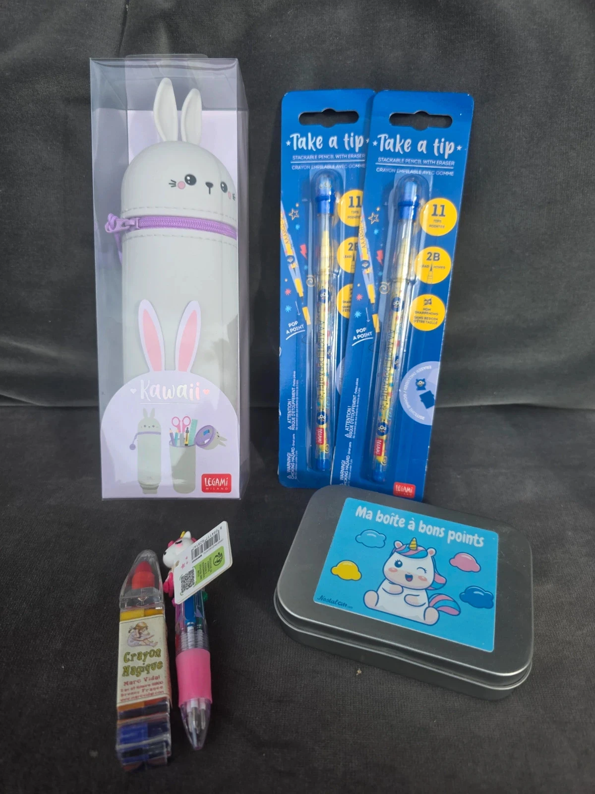 Lot rentrée scolaire lapin Kawaï - legami mais pas que